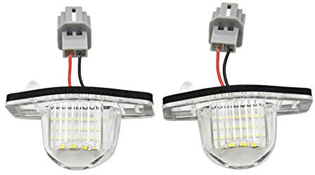 AUTO-STYLE Satz LED Nummerschildbeleuchtung kompatibel mit Honda diverse Modelle