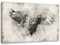 Feeby Bilder Eule Natur 120x80 cm 1 Teilig Wohnzimmer Schlafzimmer Büro Flur Küche Wandbilder Leinwandbilder Modern Bild auf Leinwand Wanddekoration Kunstdruck Design Vintage Schwarz und Weiß