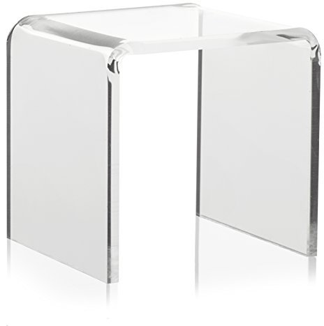 U-Ständer/Winkel aus PLEXIGLAS® (5x5cm) als Acrylglas Aufsteller/Ständer für Schmuck und Figuren in Vitrine/Schaufenster