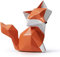 HAUCOZE Fuch Figur Skulptur Fox Deko Statue Tier Geschenk Modern Arts Polyresin 10cm