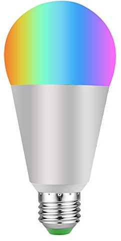 WiFi Smart Bulb Colour Dimmable LED Light B22/E27 Bayonet 60W Equivalent Bulb, Remote Control by Smart Device and Voice Control by Amazon Alexa & Google Home No Hub Required Daylight White 8W (E27)