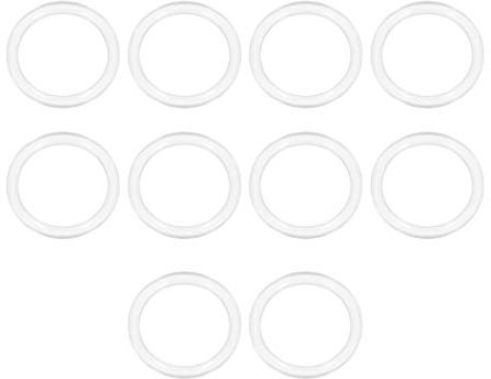 sourcing map 10 Stk. Silikon O-Ring VMQ Dichtungsring 28mm AD 22mm ID 3mm Breite Weiß