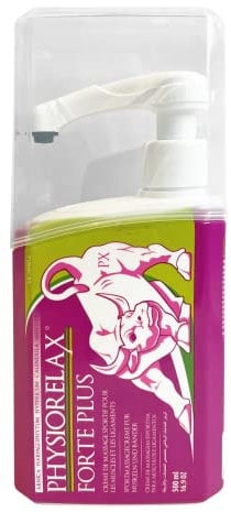 Physiorelax - Forte Plus 500ml, Crema de Masaje, Preparación y Recuperación de Músculos y Ligamentos, Antes y Después del Ejercicio, Uso Personal y Profesional, con Árnica