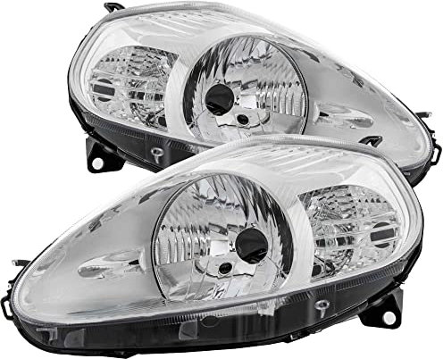 Scheinwerfer Set Grande Punto Typ 199 11 2008-2009 klarglas chrom H4