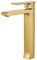 Leekayer Mitigeur Robinet Lavabo Salle De Bain Poli Golden One Hole Pont Montage Lavabo Robinet Mélangeur De Vestiaire Grand Robinet