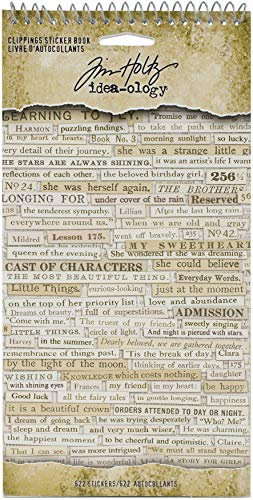 Tim Holtz - Advantus TH94030 Stickerbuch IDEA-O CLIPPINGS, One Size