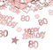 YouU Tischkonfetti Happy Birthday Text Deko Konfetti Geburtstag Party Geburtstagsdeko Gold Tisch deko Ballons Sterne Happy Birthday mit Punkten Tischdeko 35g / 700 Stück (Roségold) (Nummer 80)