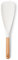 Spatule à riz Yum Asia Premium avec manche en bois de hêtre et silicone de qualité supérieure (Spatule bec de canard, Blanc Glacé)