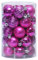 34 Stück Kunststoff Weihnachtskugeln,Christbaumkugeln Set Weihnachtskugeln Weihnachtsbaumschmuck Baumkugeln Weihnachtsbaum Deko Aufhänger Ornamente für Weihnachtsfeier ∅40mm, Rose