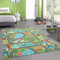 CARPETIA Kinder Spielmatte mit Blick auf die Stadt in der Natur in grün Größe 160x220 cm