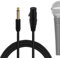 Geekria for Creators 6,35 mm (1/4 Zoll) auf XLR Buchse Mikrofonkabel 2,0 m / 200 cm, kompatibel mit Shure SM58, SM57, SM48, SM7B, MV7, PGA48, PGA58, BETA 58A symmetrisches Mikrofonkabel (Schwarz)