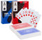 SWINILAYA 2 Deck Spielkarten - Standard HD Wasserdichtes Pokerkarten Kartenspiel – Ideal für Poker, Canasta, Skat, Romme & Blackjack