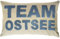 pad Team Kissenhülle 30x50 cm, Maritim, Buchstaben, Nautisch, Wohnzimmer, Blau-Weiß, 1 Stück