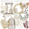 5 Packungen Papierspitzenausschnitte Vintage Spitze Papierrahmen Dekoratives Papier Gestanzte Papierbordüre Mehrfarbiges Spezialpapier Spitzendeckchen für Scrapbooking Journaling Card (Fancy)