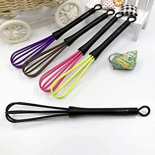 1 x Mini-Rührbesen aus Kunststoff, Schneebesen, Haarfarbe, Farbrührer, Mixer, Rührcreme, Milchshake, Gadget, Küchenwerkzeug