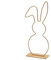 NaDeco Metallring Hase mit Fuß, in vielen Farben und Größen wählbar | Hasen Deko | Tischdeko Ostern | Dekoring | Osterdeko | Bastelring | Frühlings-Dekoration, Farbe:Gold, Größe:Knickohr 40cm