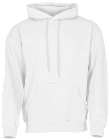 Fruit of the Loom Classic Kapuzen-Sweat + GRATIS MyShirt Stoffbeutel, Farbe:weiß + GRATIS MyShirt Stoffbeutel, Größe:L