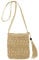 Hileyu Straw Bag for Women Straw Single Crossbody Bag Summer Small Beach Bags with Tassel Weave Handmade Raffia Bag Bohemian Shoulder Purse for Travel (Beige)