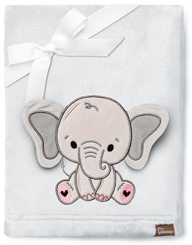 Be Mammy Warme Kuscheldecke Babydecke Blanket Baby Geschenk BE20-168 (Hellgrau - Elefant)
