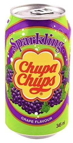 Sparkling -Chupa Chups- 5 Lattine da 345ml Gusto UVA