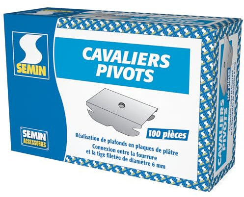 Bride de Fourrure Cavalier Pivot Semin, boite de 100 (Lot de 100)