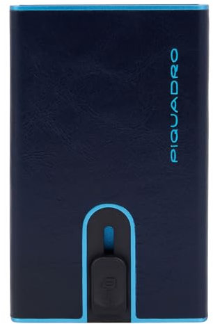 PIQUADRO PORTA CARTE DI CREDITO METALLICO ORGZ.TO IN PELLE