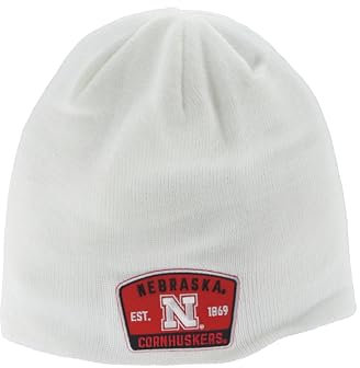 ZHATS NCAA Offiziell lizenzierte Beanie Edge Patch Switchback White