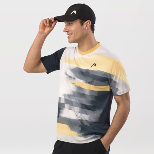 HEAD TOPSPIN T-Shirt Men, Navy/Print Vision