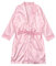 Camicia da notte da donna sexy in raso, vestaglia da donna, lunga seta, accappatoio rosa a righe, leggera, in seta, con scollo a V, con maniche a 3/4, Colore: rosa., XXXL