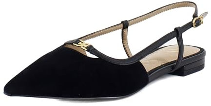 Sam Edelman Women's Cohen Ballet Flat, Black Suede, 5.5 UK