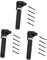 LALAFINA 3 Pcs Eyebrow Tint Pigment Mixer Abs Hand Mixers 5 Replacement Sticks for Makeup