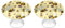 Tilivyx Door Knobs Decorative Bumble Bee 1 pcs(2 Drawer Handles)