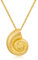 LILIE&WHITE Ketten Damen Halskette Gold, Meeresschnecke Anhänger, Elegantes Design mit Muschel-Motiv, Edler Schmuck für Alltag und Besondere Anlässe