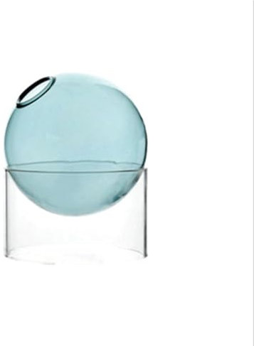 FANGFA Jarrón de cristal esférico de cristal, arreglo floral hidropónico, jarrón de mesa, decoración de bonsáis