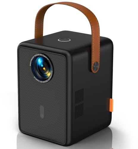 Mini Proyector Portatil【Enfoque Eléctrico】, FunFlix G1 Proyector WiFi Bluetooth, 1080P Full HD Soporte, 19000 Lúmenes, 50% Zoom, Corrección 4P/4D, Cine En Casa 300'' para iOS/Android/PS5/HDMI