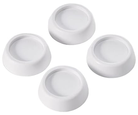 SIRLOMU 4 Piezas Amortiguadores de Vibración, Alfombrilla Antivibración Universal, Soporte para Lavadora, Almohadillas Antivibración, Pies para Lavadora y Secadora