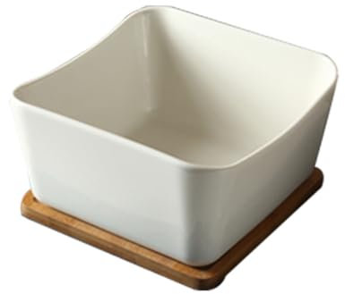 Saladier carré en céramique grande capacité pour fruits et légumes