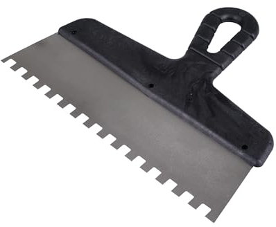 Zahnspachtel Kunststoffgriff 150 mm und 250 mm 6x6 mm und 8x8 mm Kleberspachtel Zahnkelle Glättespachtel Fliesenkelle (250 mm, 8x8 mm)