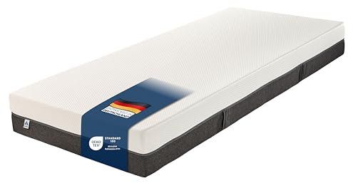 Irisette Selin orthopädische 7-Zonen 1.000er Tonnentaschenfederkernmatratze, Härtegrad 4 (fest), 90 x 200 cm, Öko-Tex Zertifiziert, entwickelt in Deutschland