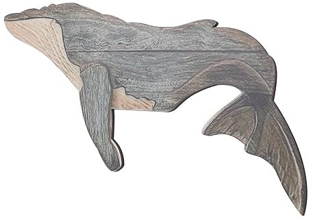 Cabilock 2stücke Whale Shape Acryl Ornament Für Wanddekoration Handgemachtes Elegantes Wohnaccessoire Für Schlafzimmer Und Wohnzimmer Stilvoller Whale Wandbehang Dunkelbraun