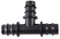 Lot de 10 raccords cannelés en T de 13 mm for système d'arrosage et d'irrigation de jardin, tuyau de 16 mm, 1/2