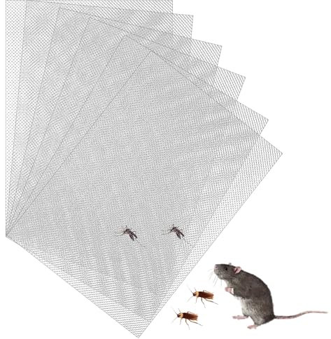 ASIRYVA 6 Pcs 304 Stainless Steel 20 Mesh Wire Rodent Meshs, Professional Rodent & Insect Proof Mesh for Air Bricks, Vents & Windows (150x210mm)