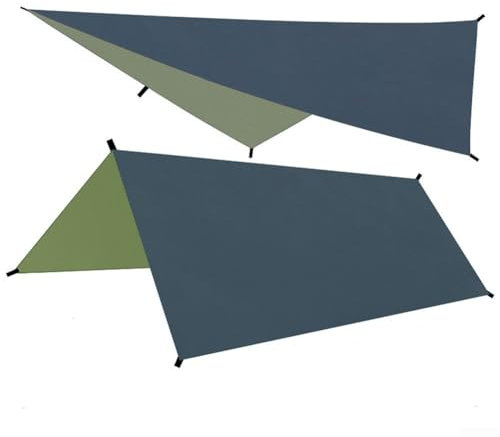Lona de lluvia para camping, parasol y refugio eficaz para aventuras al aire libre y escapadas de fin de semana (verde)