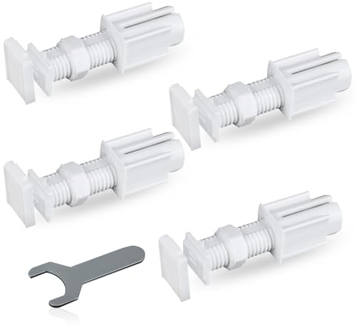 No Drill Blinds for Windows, 4 Pcs Adhesive Blinds Bracket, Plastic Adhesive Blindss Brackets Lazy Bracket Blind No Tools Adhesives Brackets for Venetian Blindss Home Decor(White)