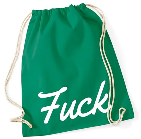 Huuraa Turnbeutel Fuck englisch Schriftzug Geschenk