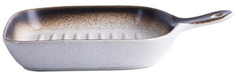 DEARMAMY Bandeja para Horno Microondas Cerámica con Asa Resistente para Hornear Asar y Desayuno Plato Especial para Grill y Cocina Fácil de Limpiar