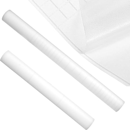 Transparente Pvc Milchglasfolie und 40x300cm 30x300cm 2 Rollen | Wieder Ablösbar, Rückstandsfrei Entfernbar, Selbstgemacht Freundlich, für Fensterglas und Schrank in Küche