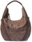 Kossjaa Damen Handtasche Alltag Frauen Schultertasche braun umhängetasche schwarz Vintage Tasche hobo Bag (Schokolade)