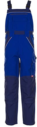 Planam 2521098 Plaline Latzhose, Kornblau/Marine, Größe 98