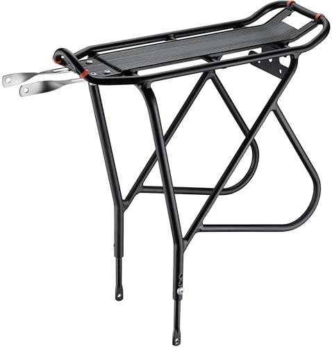 Ibera Porte-bagage PakRak montage sur cadre hauteur ajustable plateau de garde-boue pour velo 26 – 29 pouces porte-bagage ajustable vélo